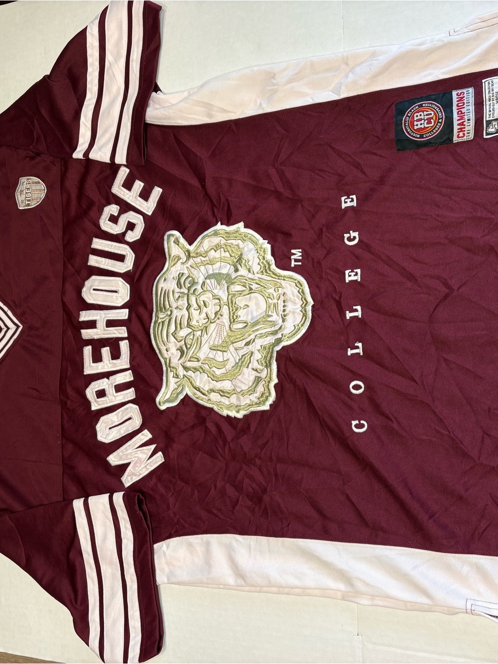 Champion Maroon and White Morehouse College Jersey